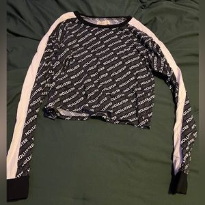 Black and white holister shirt